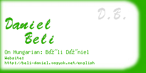 daniel beli business card